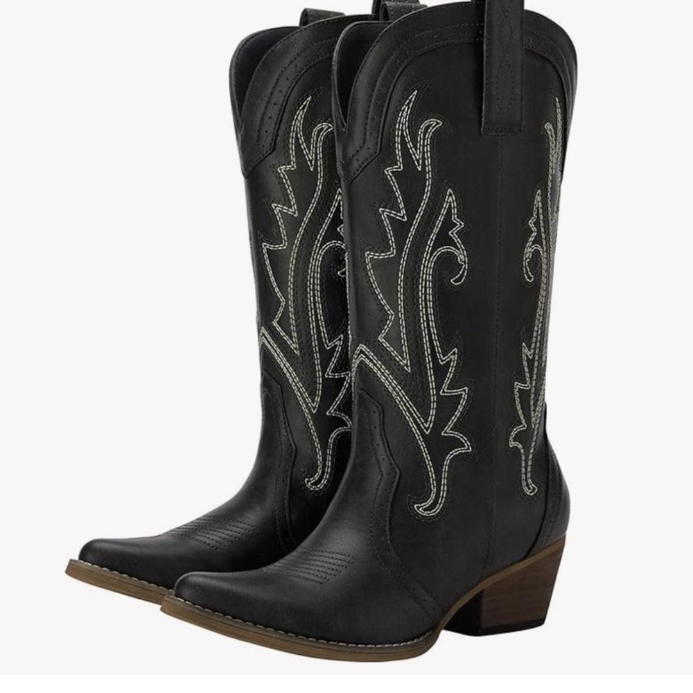 Black Western Cowboy Boots